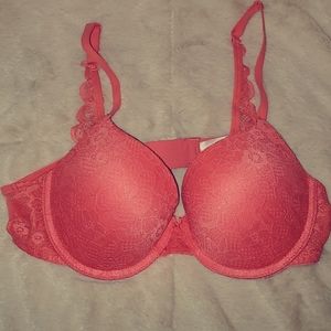 Hot Pink Lace Bra